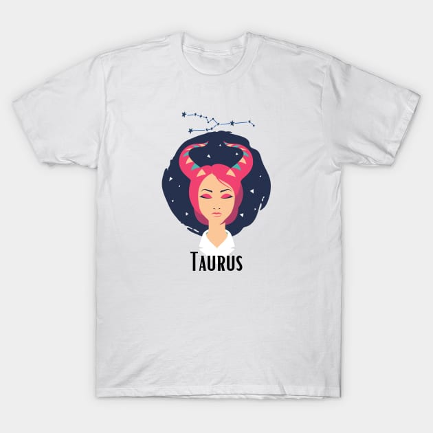 Taurus horoscope zodiac sign T-Shirt by Mia